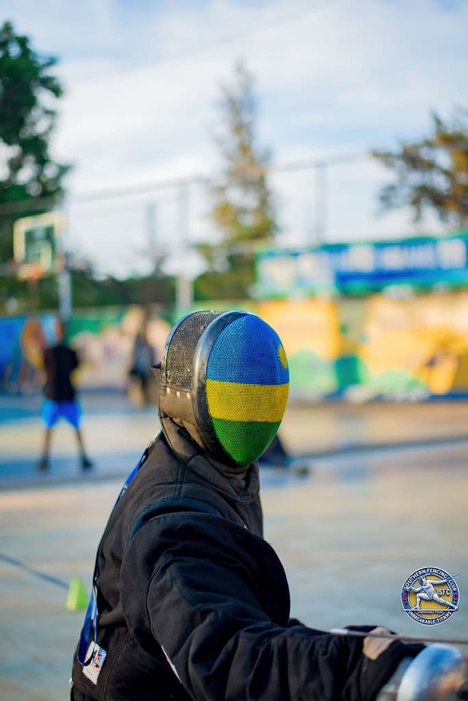 Modern fencing equipment and training facility